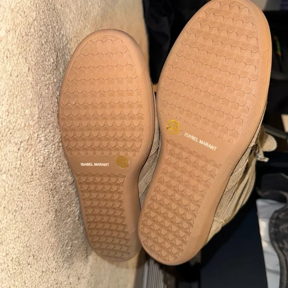 Isabel Marant Tan and Brown Wedge Sneakers - Picture 6 of 6